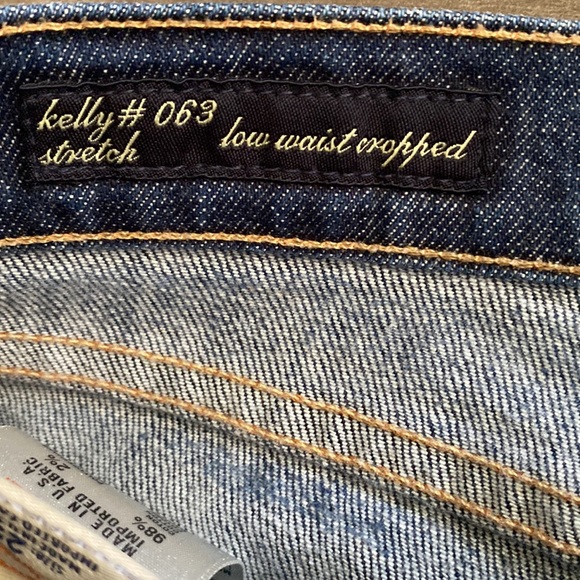 Citizens of Humanity Kelly #063 low-waist Cropped Stretch jeans size 25 - Picture 5 of 14